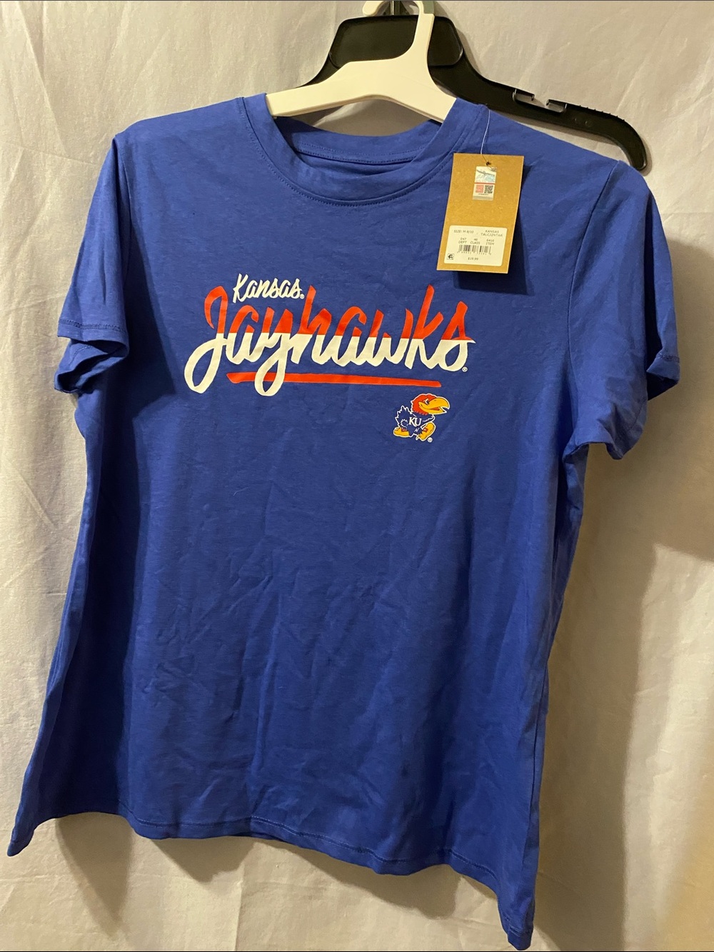 Rivalry Threads Royal Blue Kansas Jayhawks Script Tee - Women's